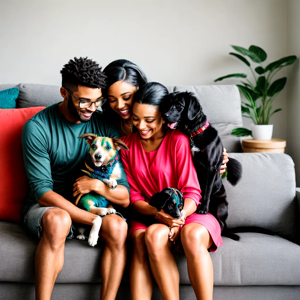casal animais estimacao couch casamento
