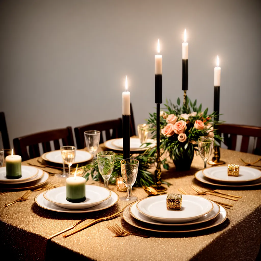 mesa decorada casamento romantico