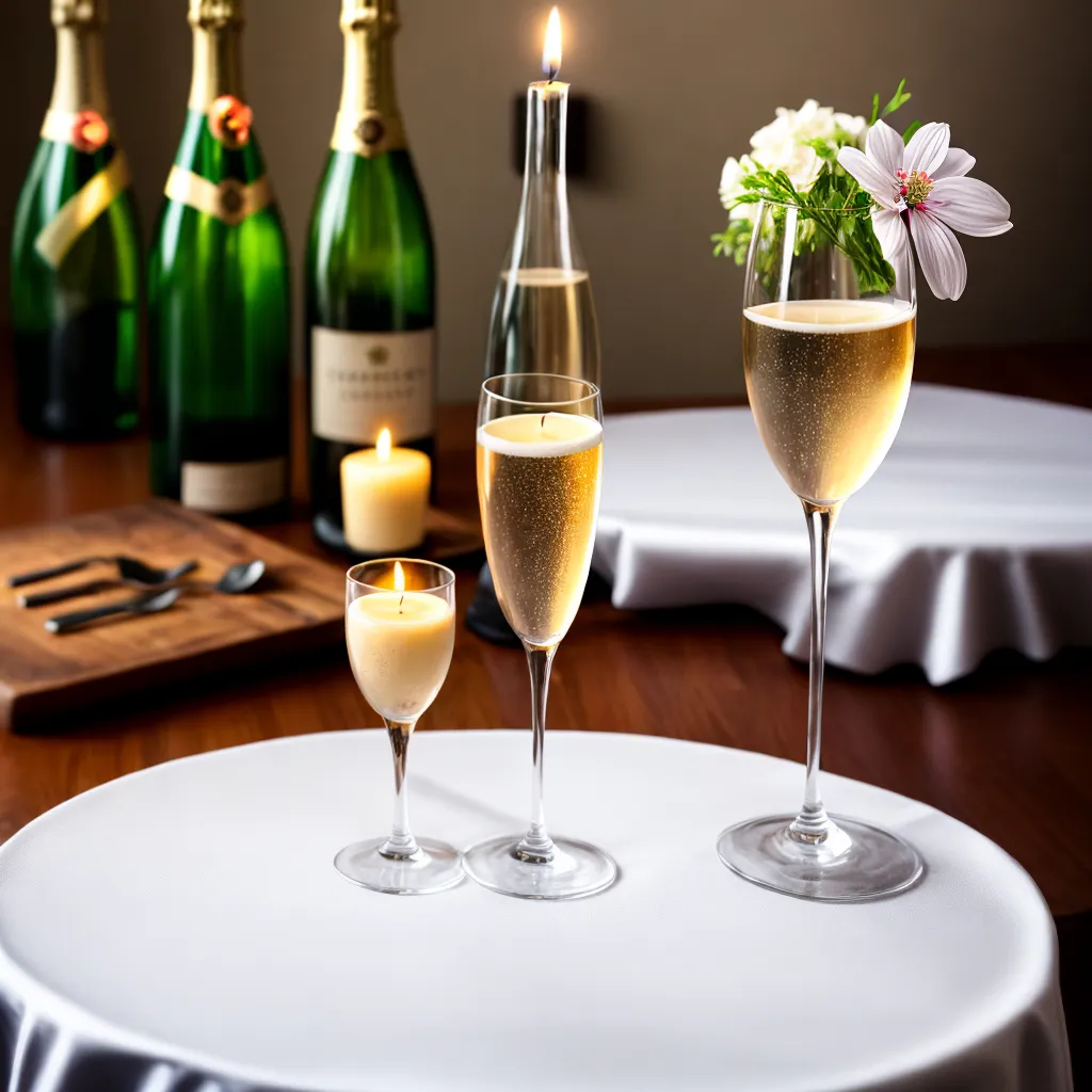 mesa jantar romantica candeeiros champanhe