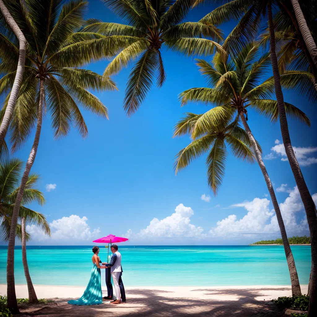 praia tropical agua turquesa casamento