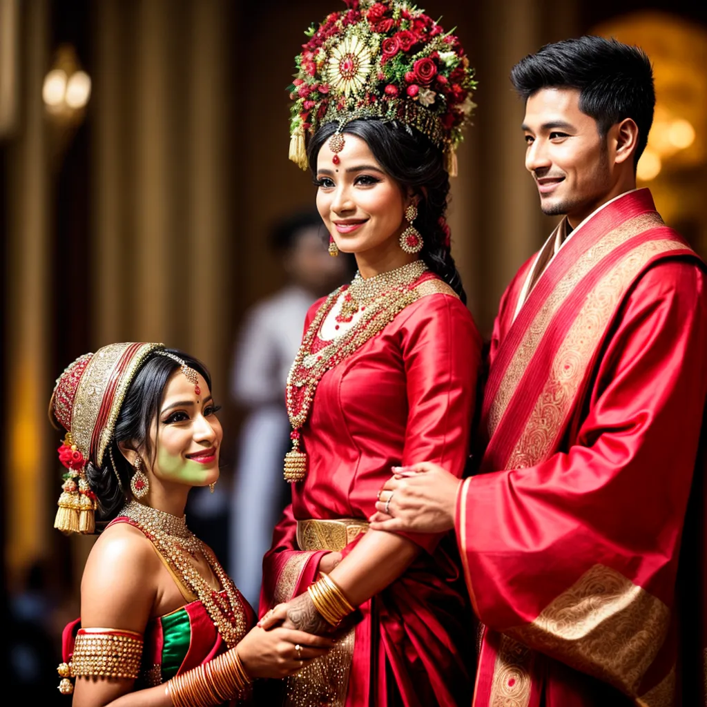 casal trajes tradicionais aniversarios