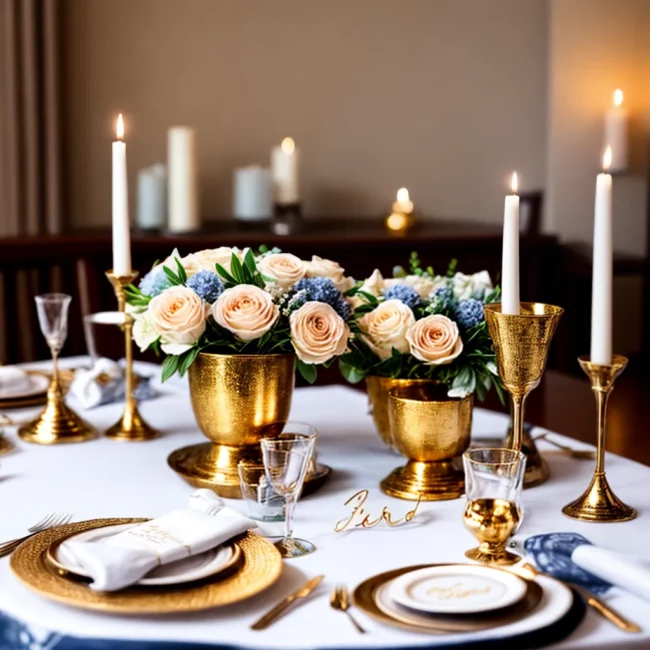 mesa decorada aniversario casamento 1