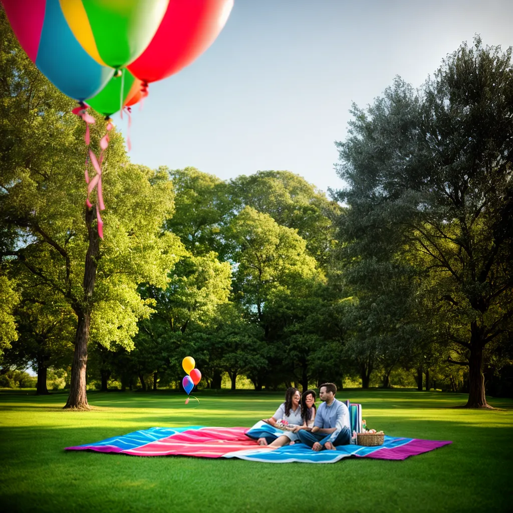casal picnic baloes romantico por do sol