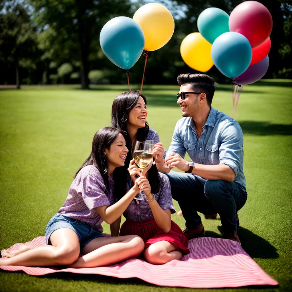 casal picnic parque baloes romance