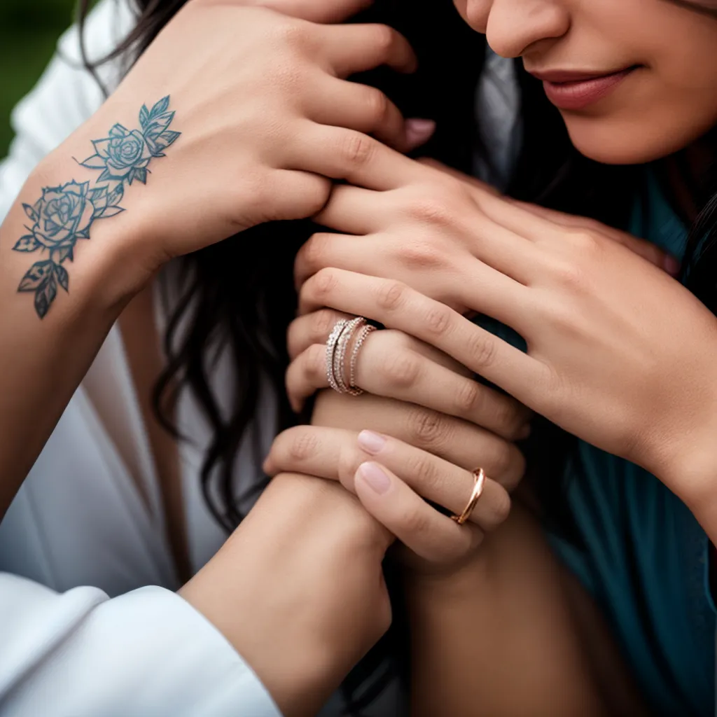 aliancas tatuadas casal amor eterno