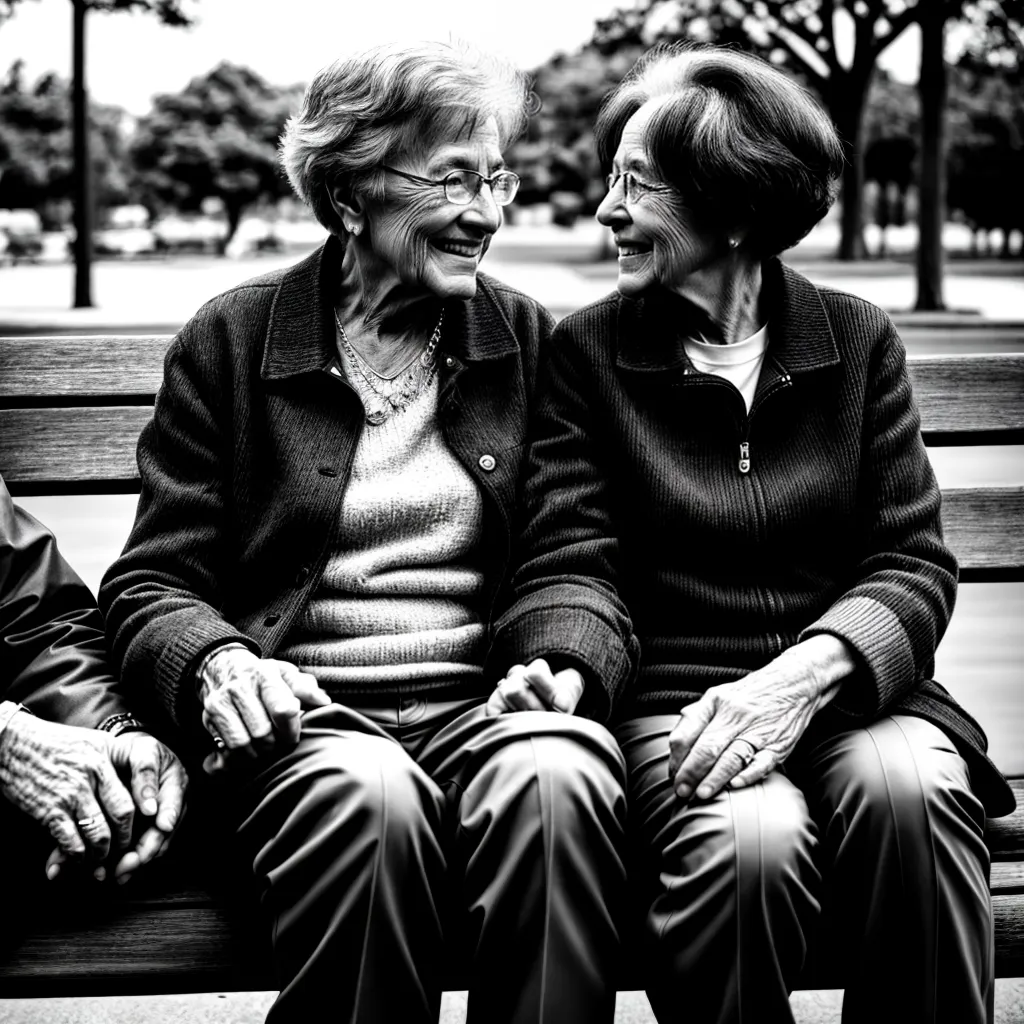 casal idoso amor banco parque