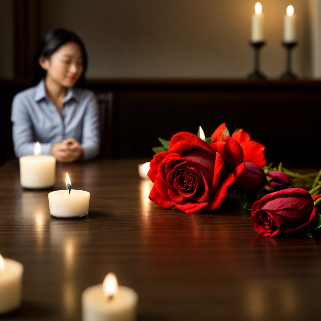 casal jantar romantico rosa amor