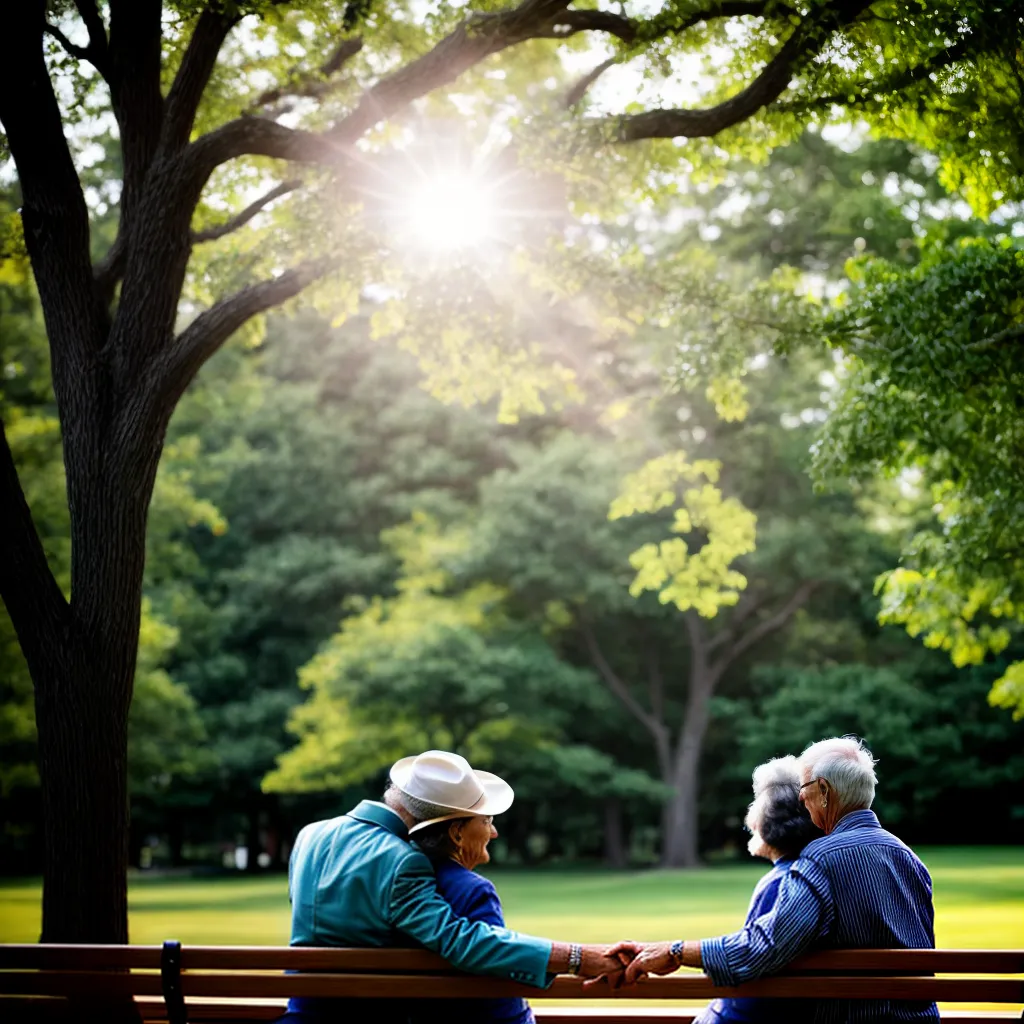 casal idoso banco parque amor 1