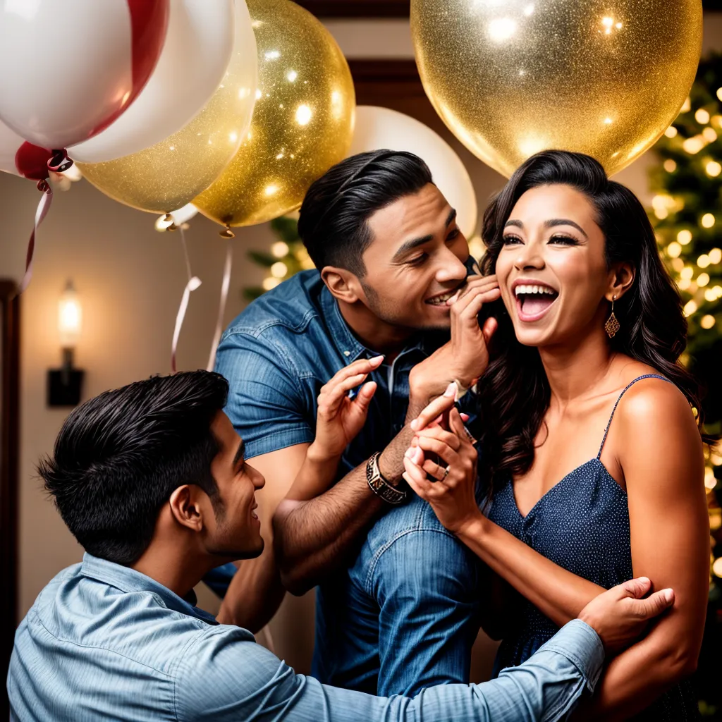 surpresa aniversario casal amor luzes