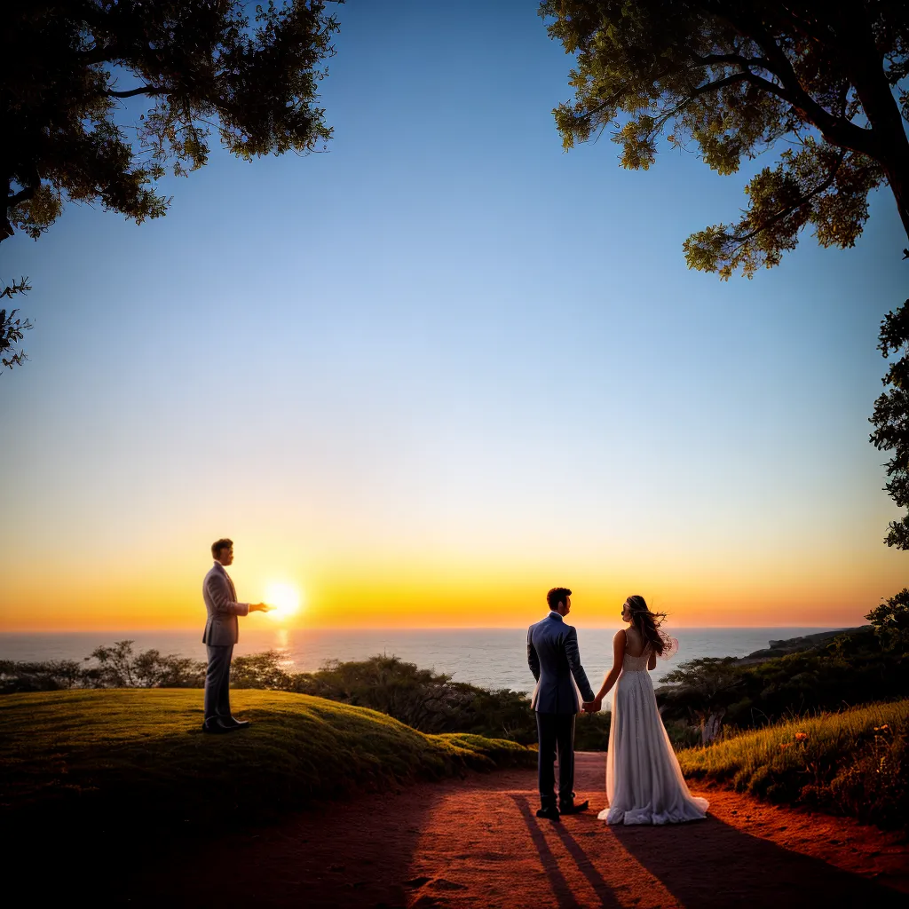 casal entrelacado por do sol signos