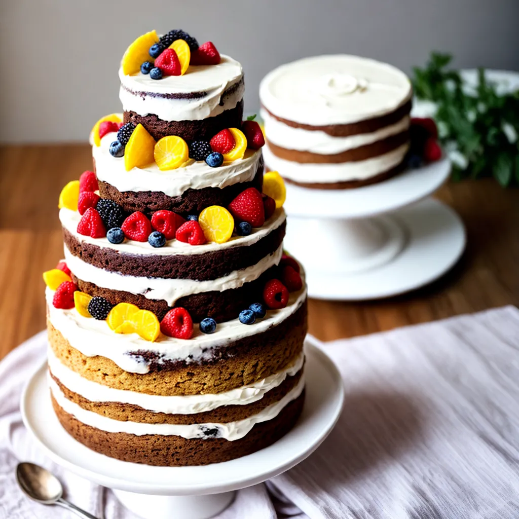 bolo casamento vegano frutas flores
