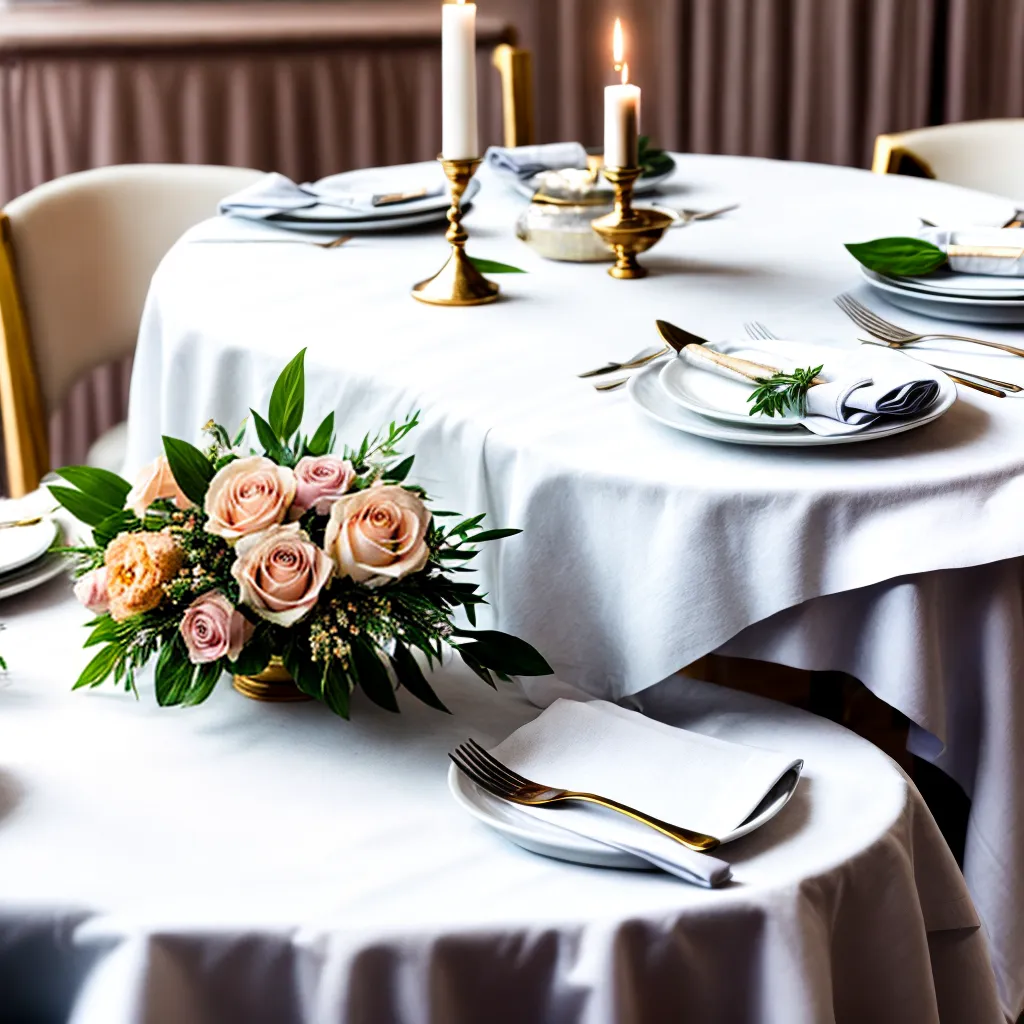 mesa jantar decorada flor vela menu