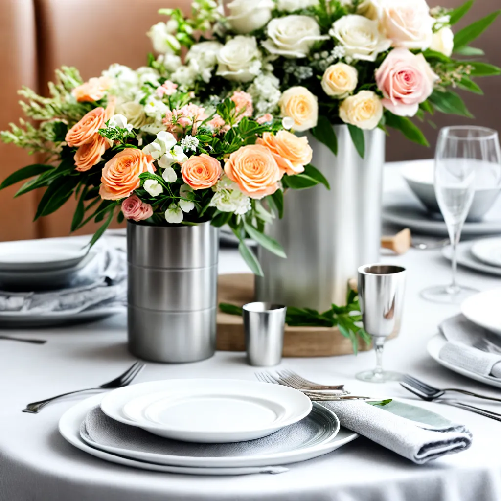 mesa casamento flores menu personalizado