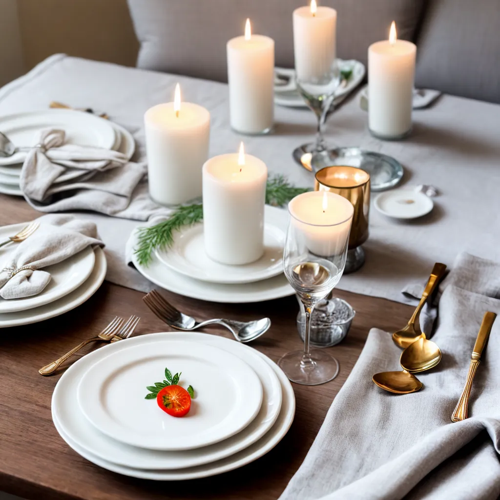 mesa jantar romantica luzes cristais