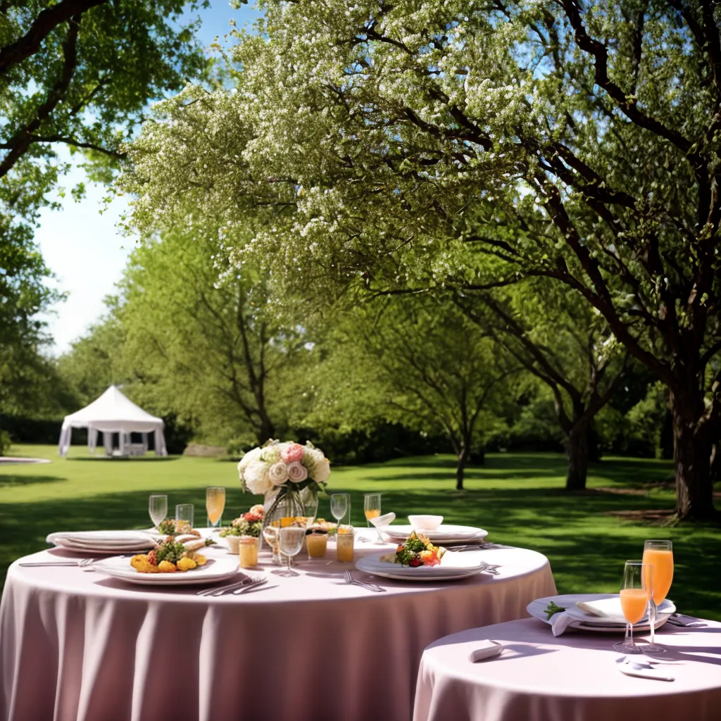 mesa brunch ao ar livre casamento