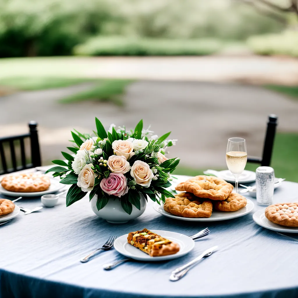 mesa casamento brunch simples elegante