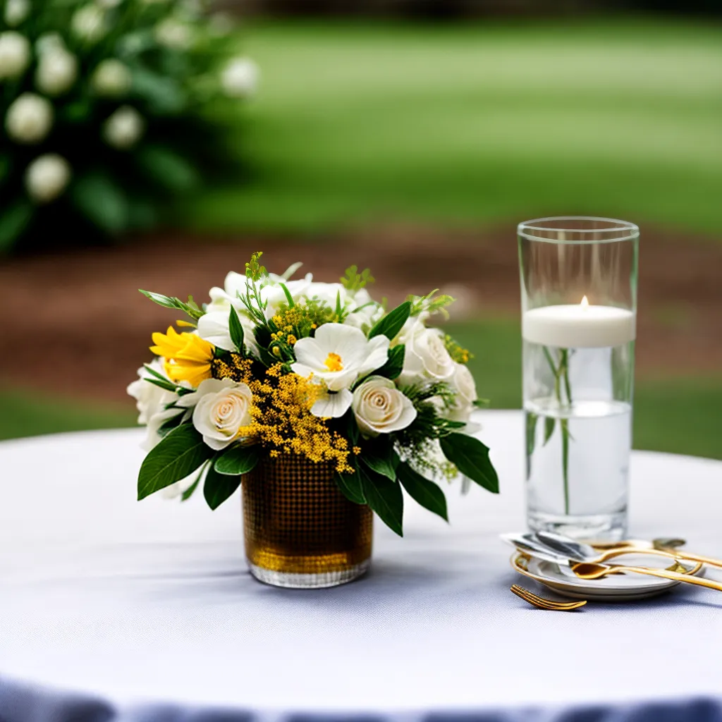 mesa casamento brunch flores ouro