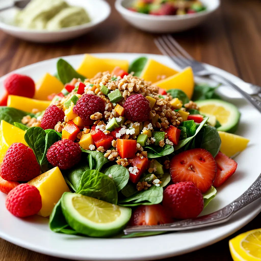 brunch saudavel frutas saladas proteinas