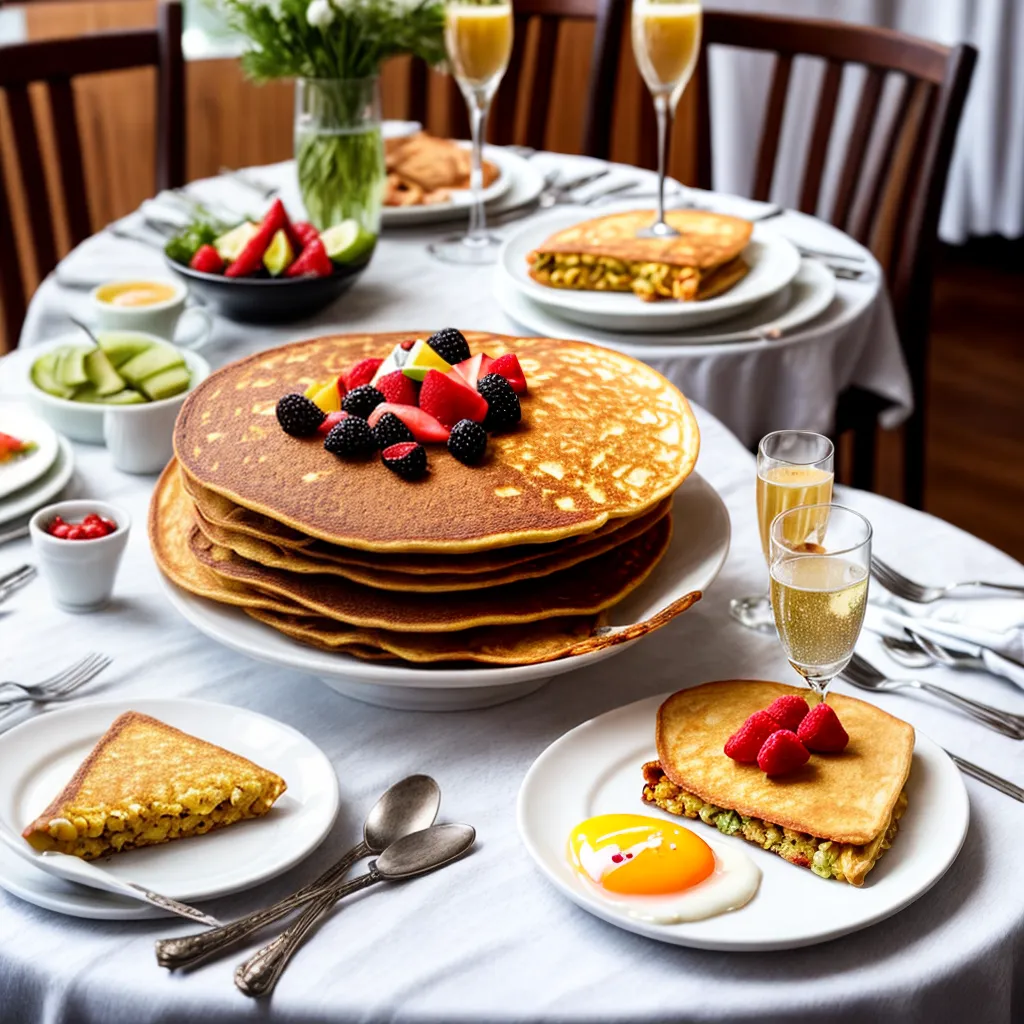mesa brunch casamento frutas flores