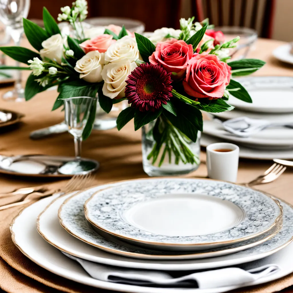 mesa casamento floral porcelana tradicao