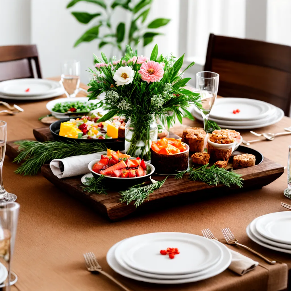 mesa casamento brunch flores receitas familiares