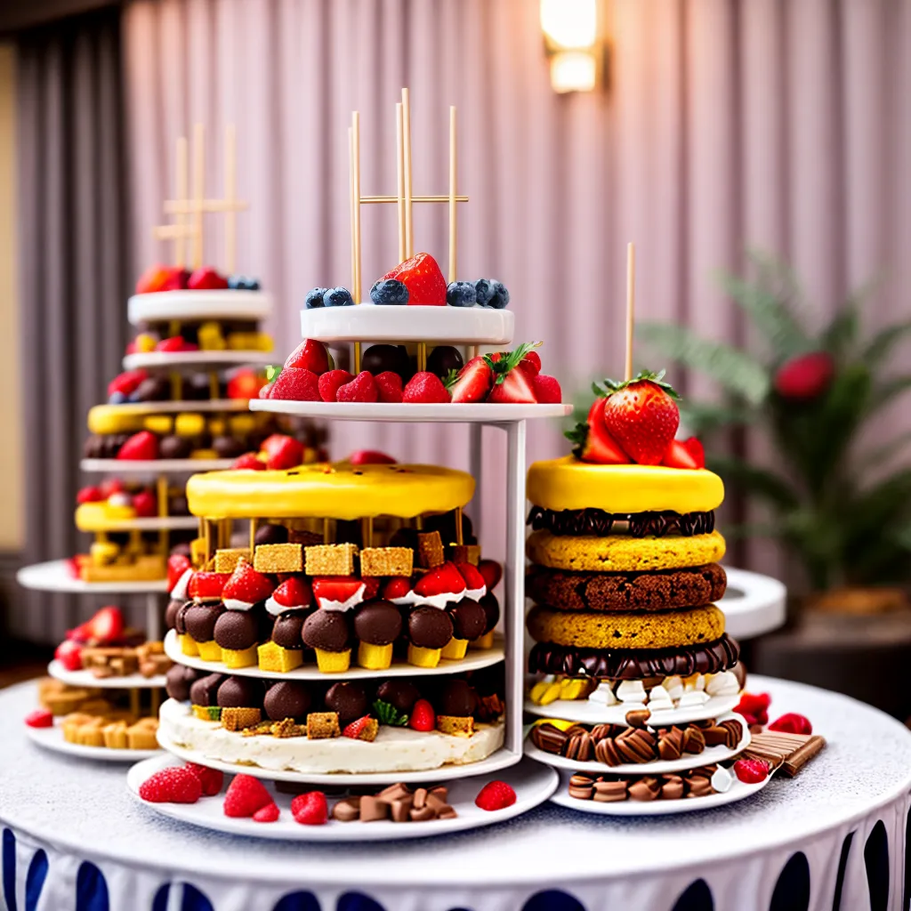 mesa sobremesas coloridas casamento