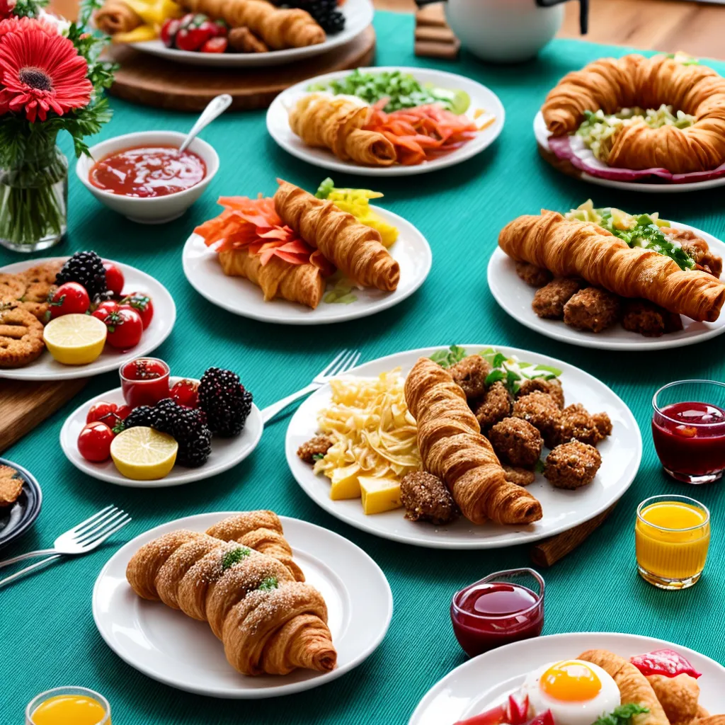 brunch multicultural delicias mesa rustica