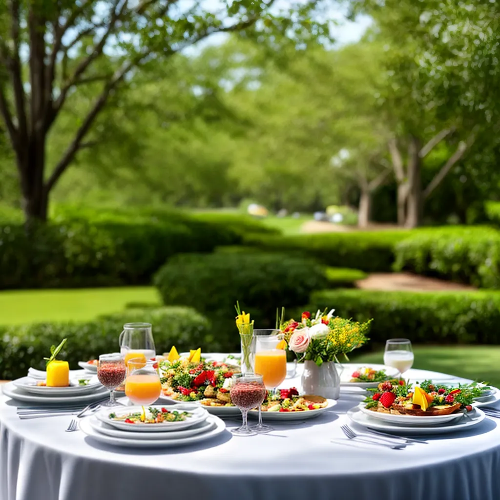 mesa brunch casamento ar livre