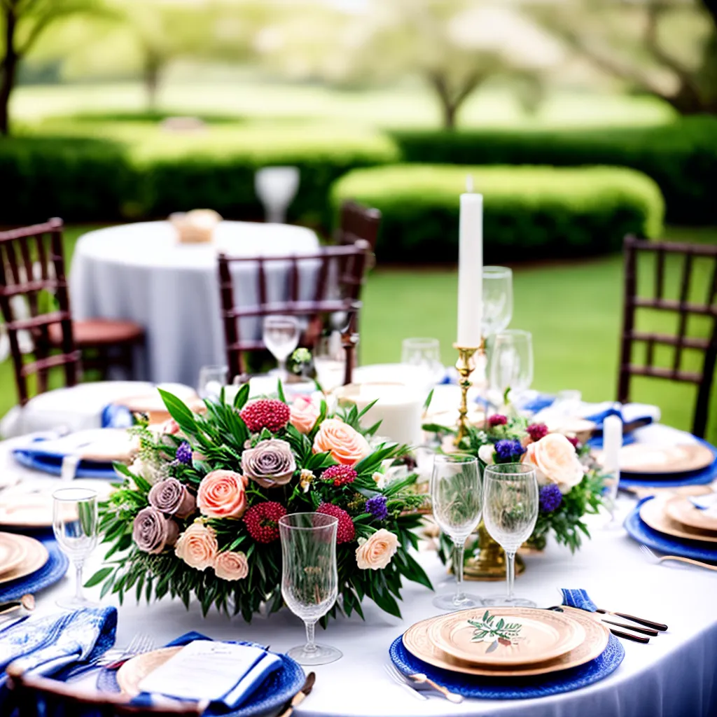 mesa casamento brunch floral moderno