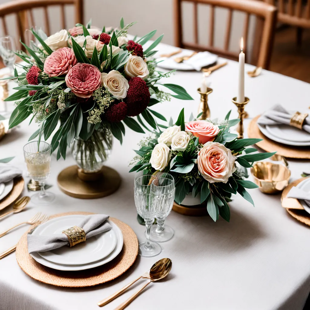 mesa casamento brunch floral moderno 1