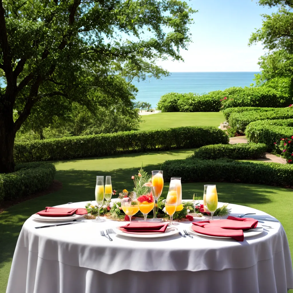 brunch casamento jardim mesa decoracao