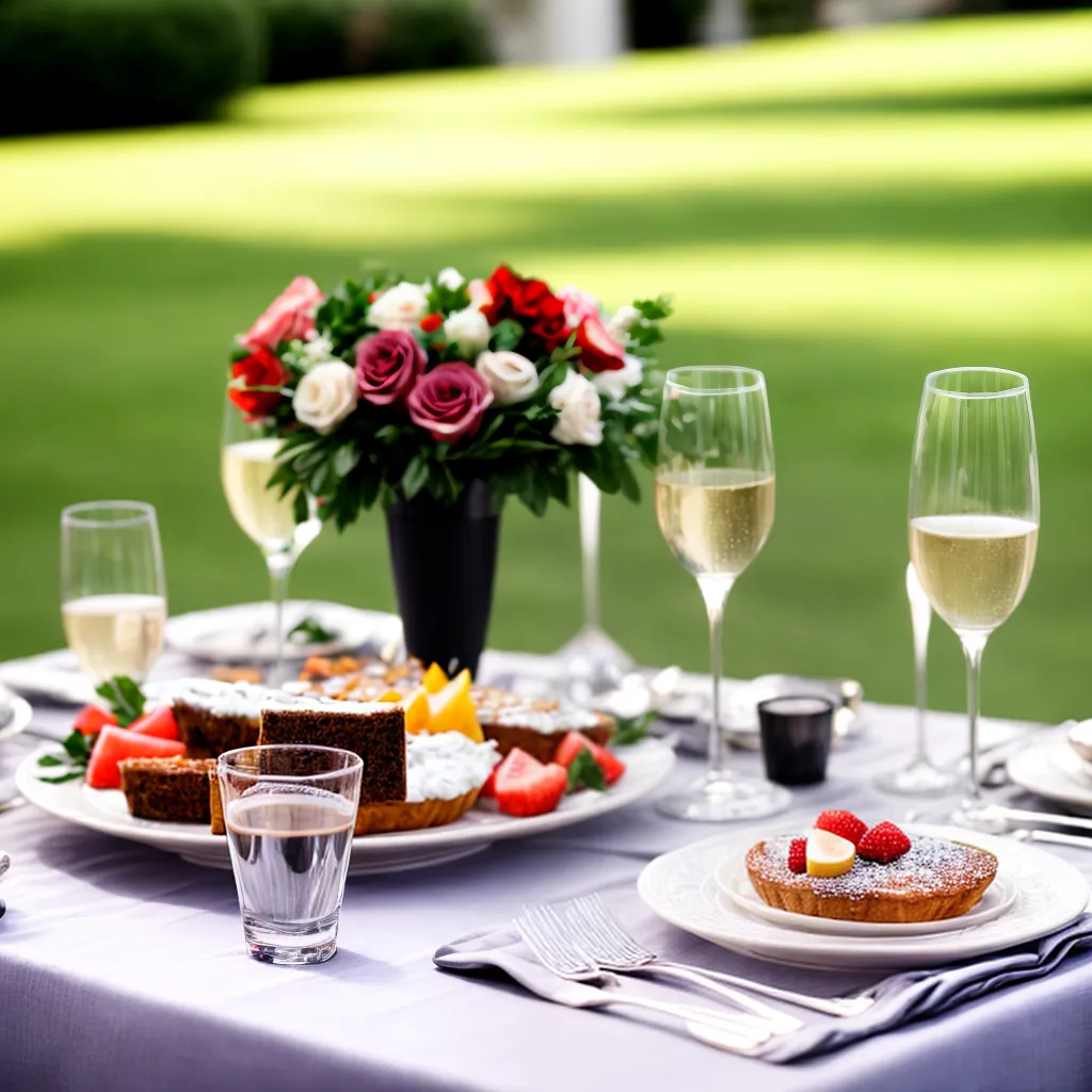 mesa casamento brunch floral champagne