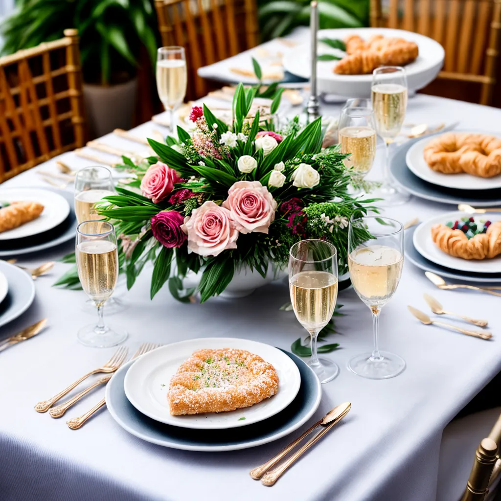 mesa casamento brunch flores