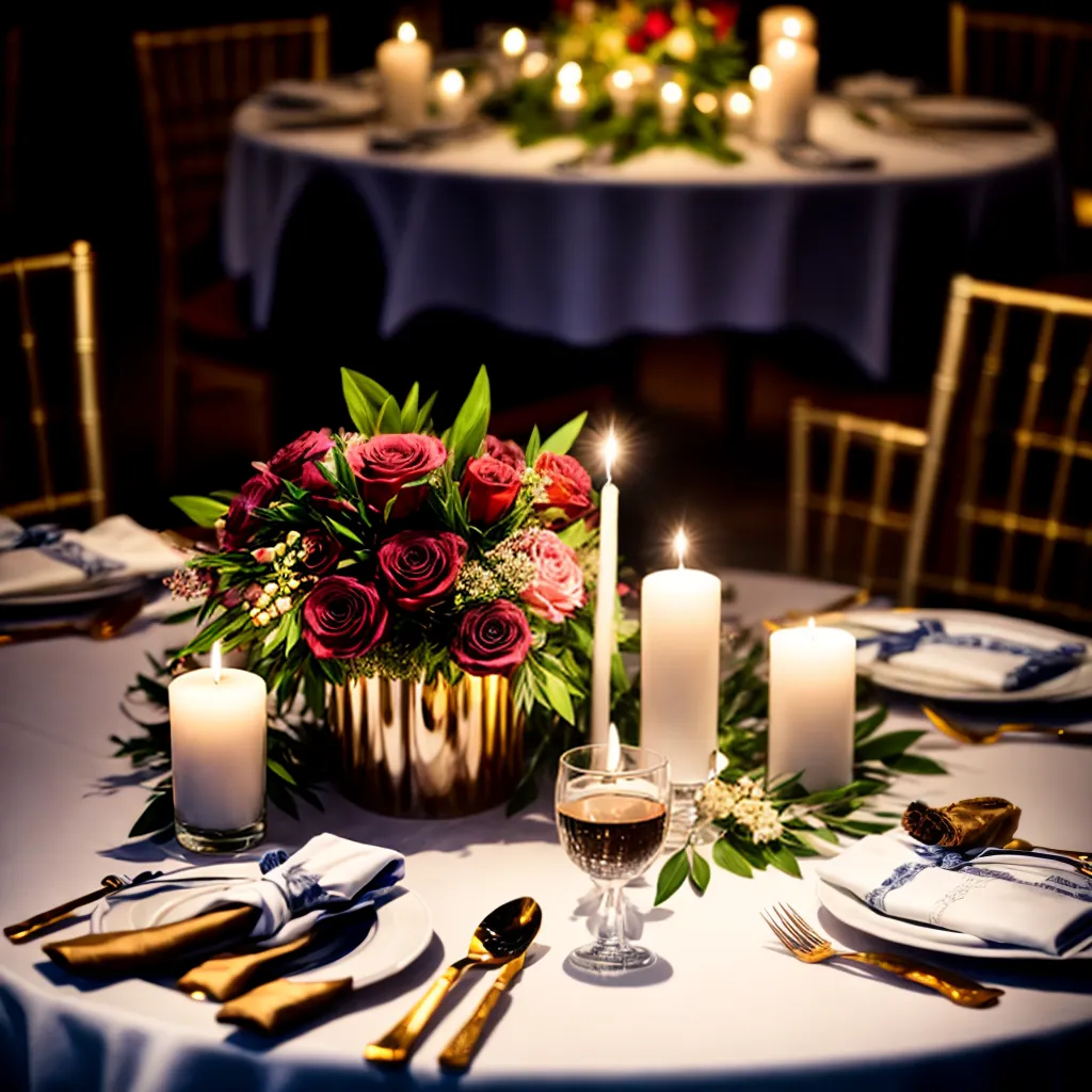 mesa romantica casamento velas flores 1 Mesa de casamento com velas acesas e arranjos baixos de flores