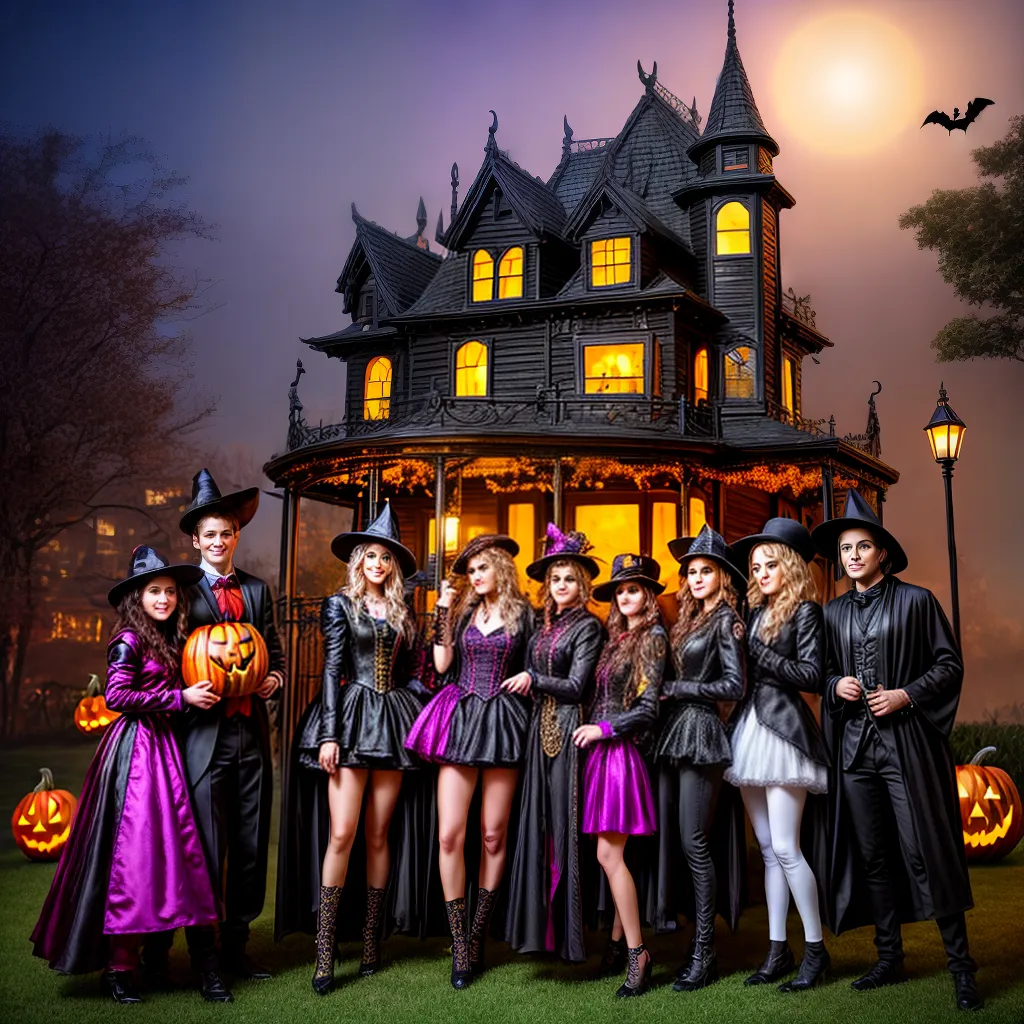 amigos halloween casas assombradas