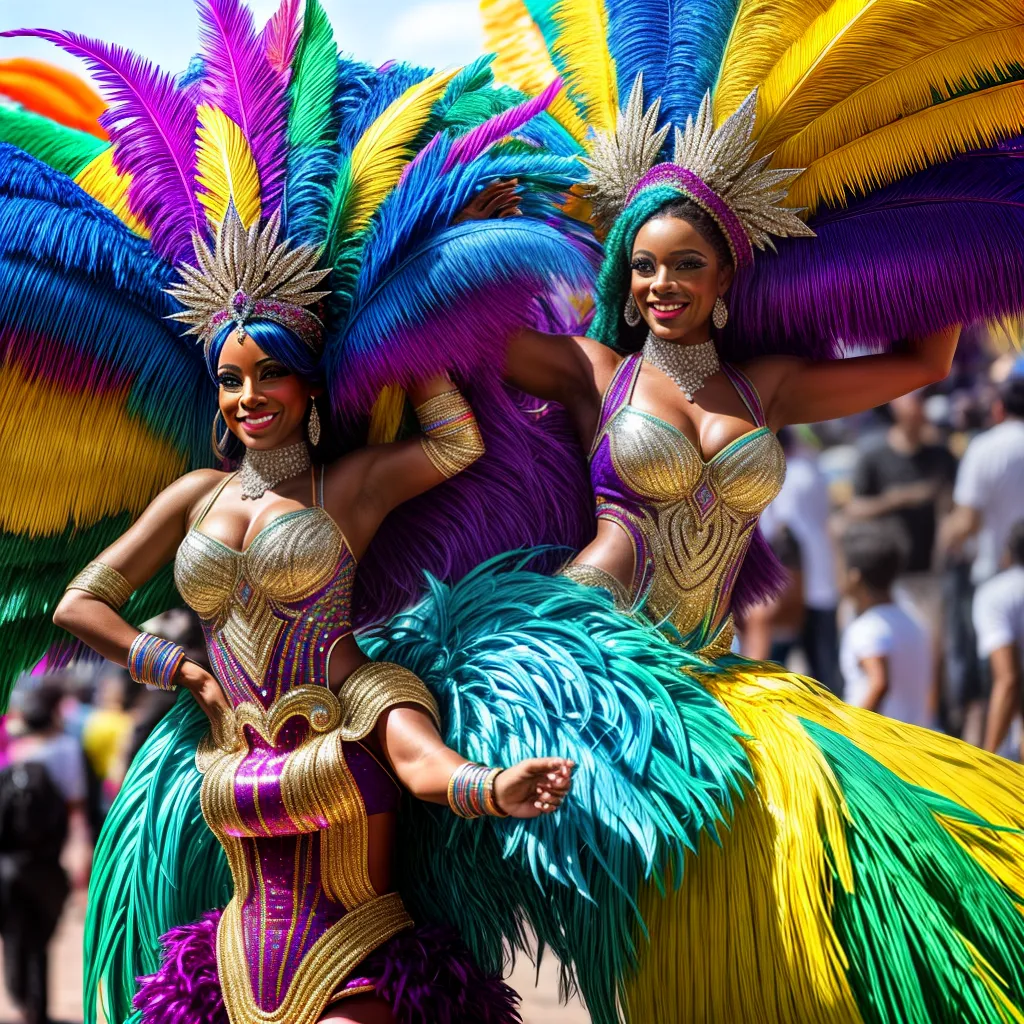 carnaval desfile fantasias coloridas carnaval desfile fantasias coloridas