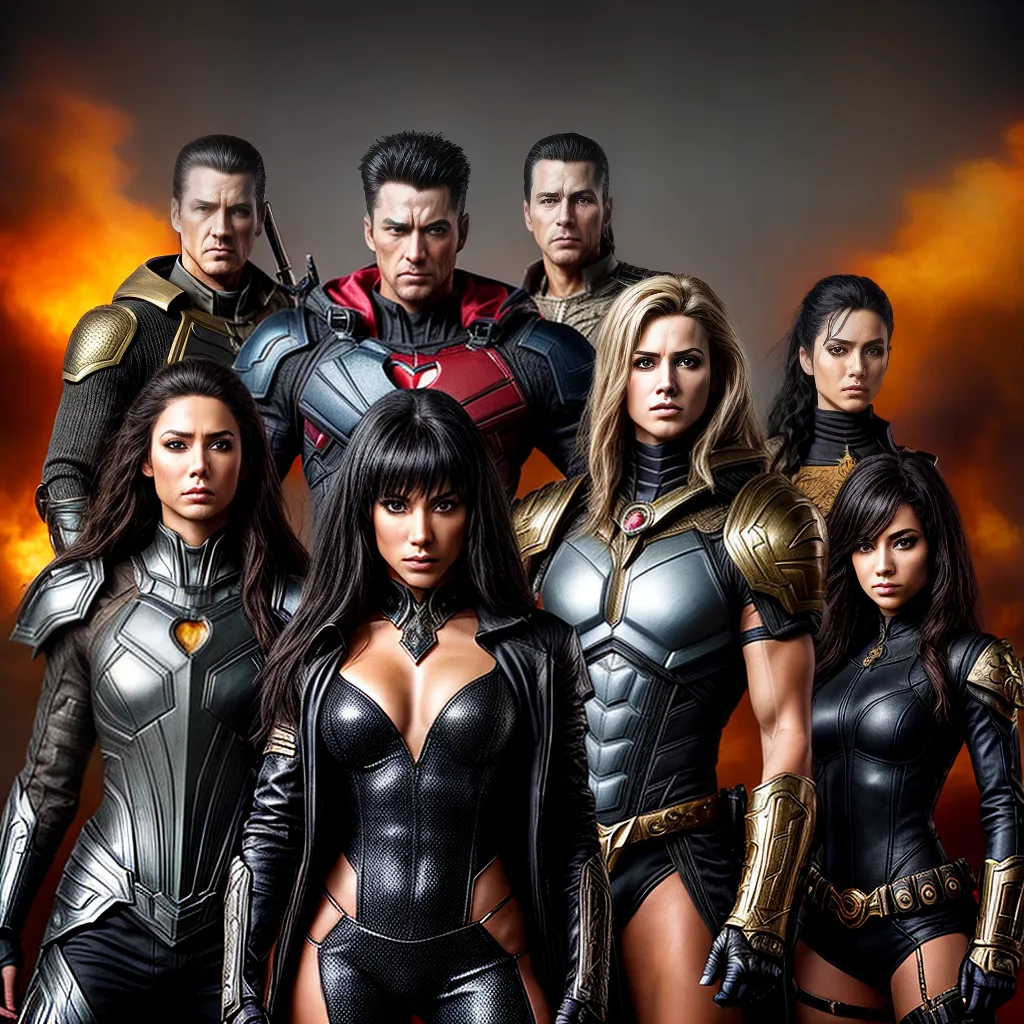 cosplay personagens filme acao poderoso