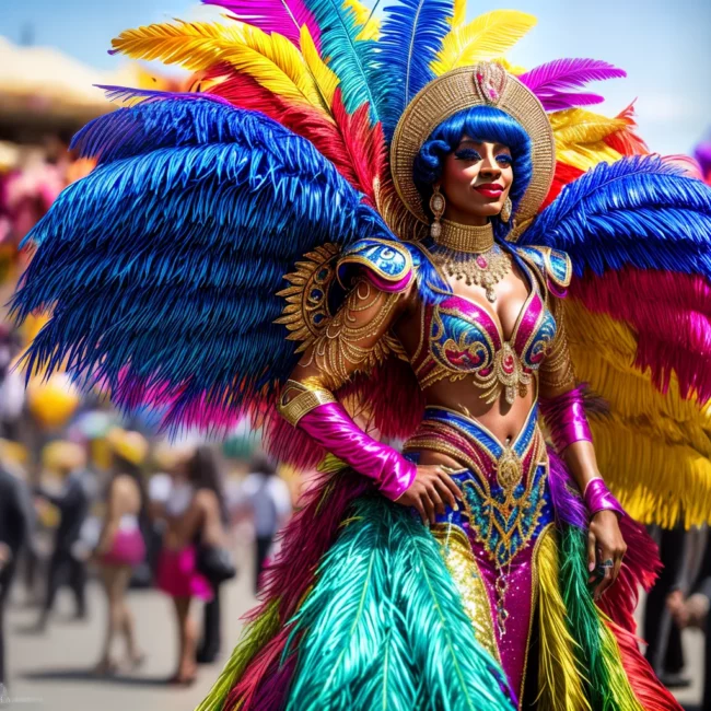 carnaval glamour trajes extravagantes