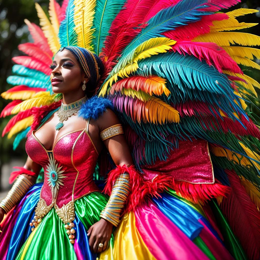 Fantasia carnaval colorida brilho conservação