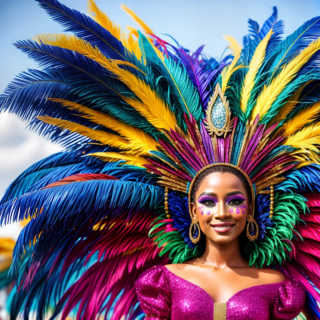 Máscara carnaval colorida acessórios