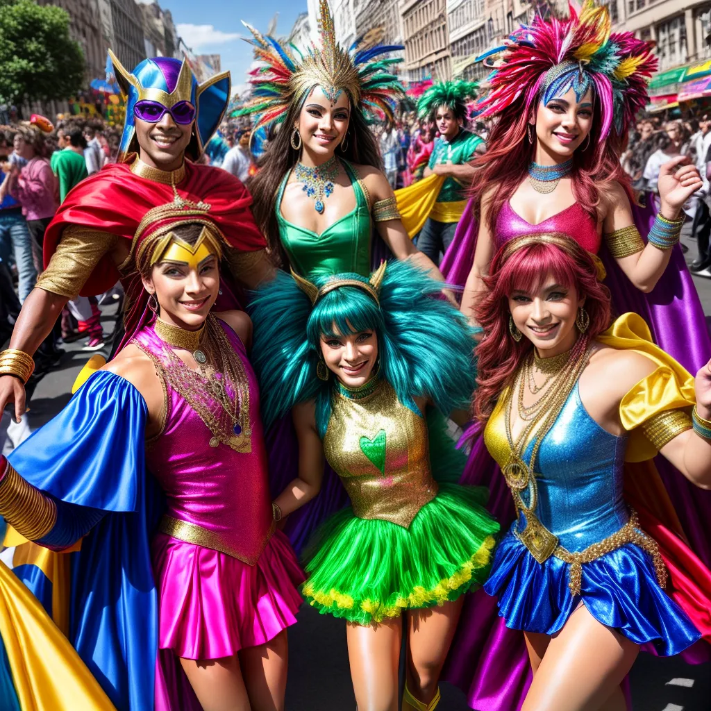 Carnaval 90s fantasia dança celebração