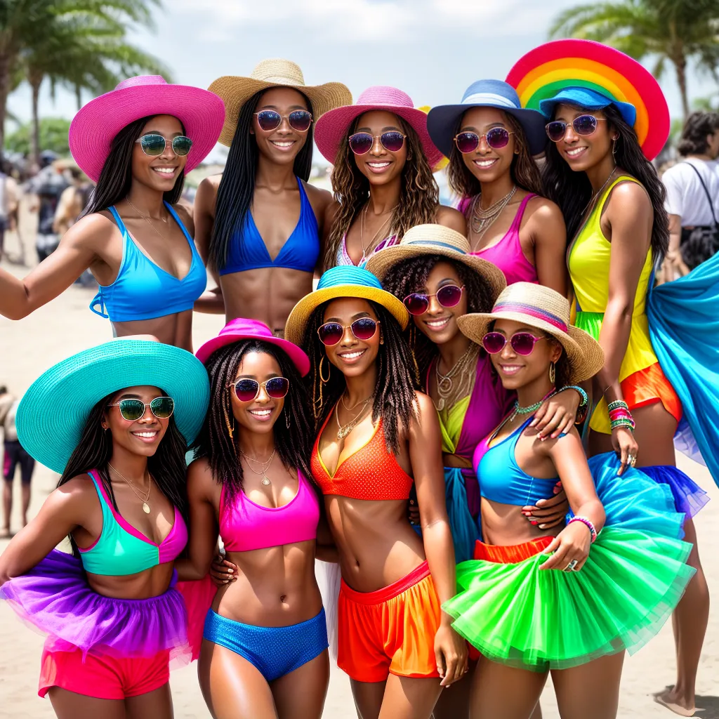 amigos carnaval roupas coloridas 3 Amigos carnaval roupas coloridas