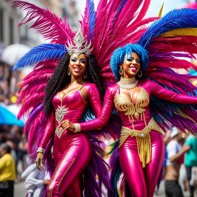carnaval celebridades fantasias brilho