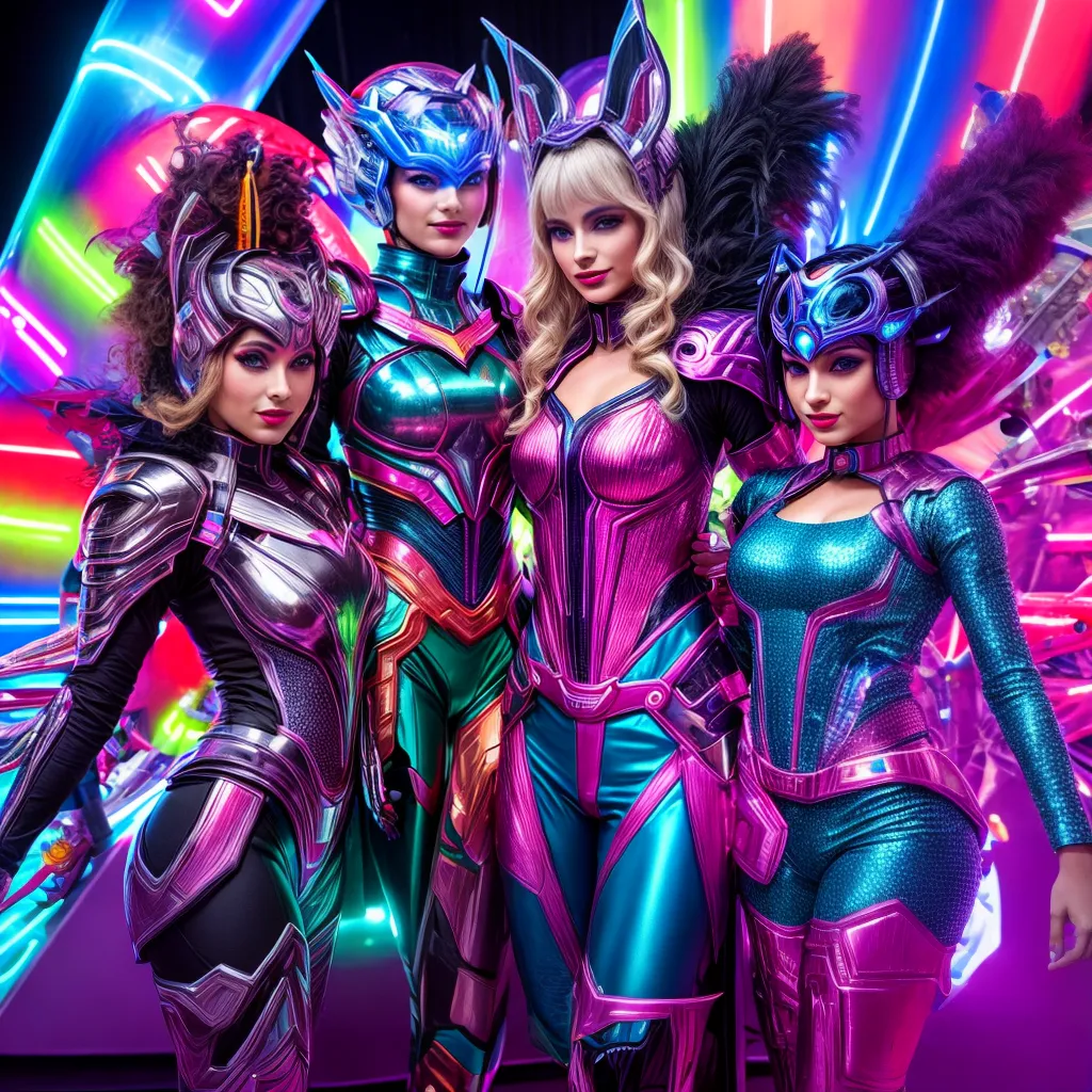 Fantasias carnaval futuristas tecnologia