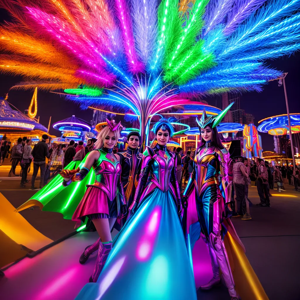 Fantasias carnaval futuristas tecnologia