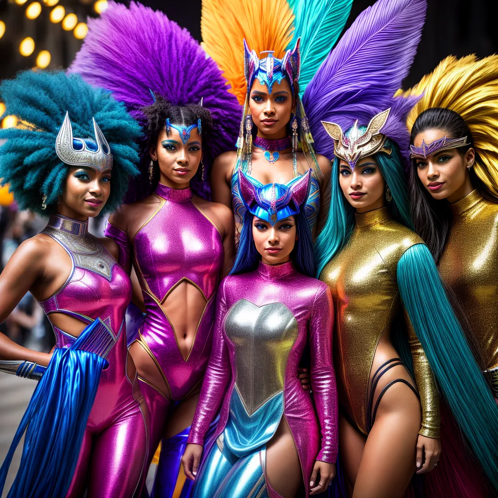 Fantasia carnaval futurista led metalico