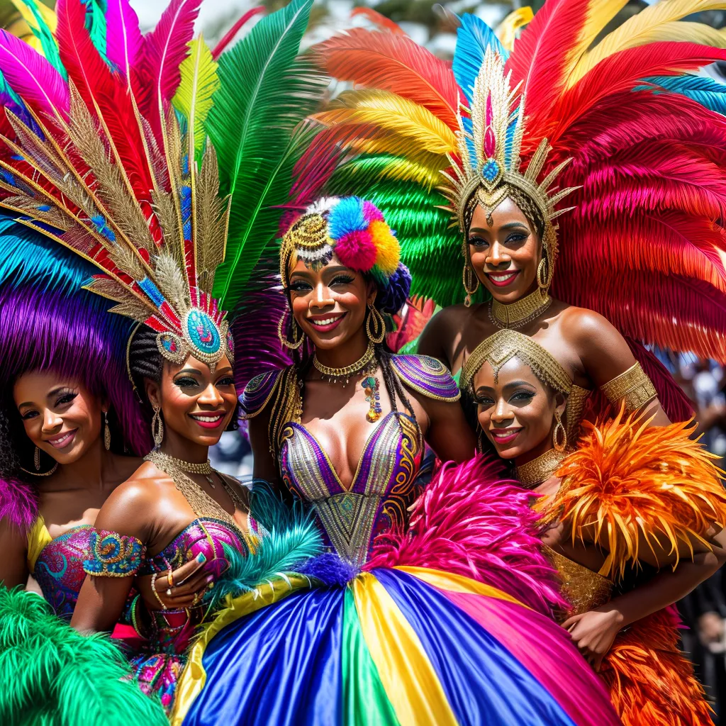 Fantasias carnaval coloridas diversidade