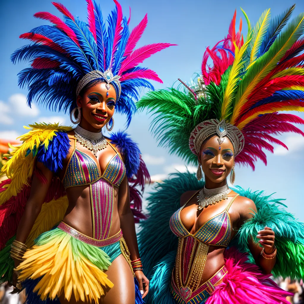 Carnaval dancarinos trajes esplendor