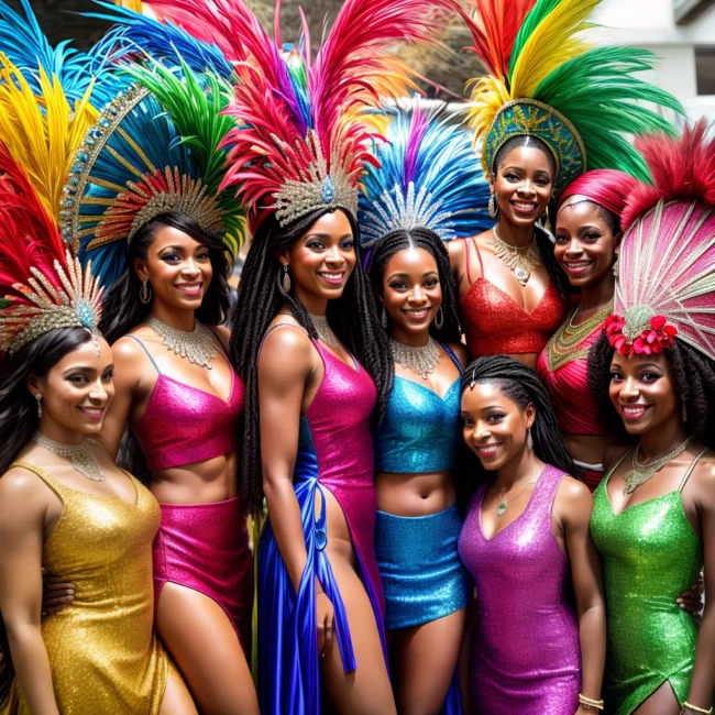 carnaval amigos escolha roupas coloridas carnaval amigos escolha roupas coloridas