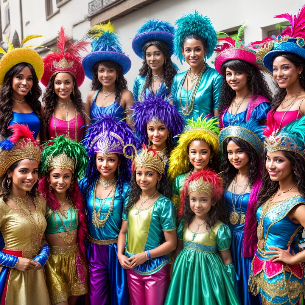 Grupo pessoas espelho fantasias carnaval erros